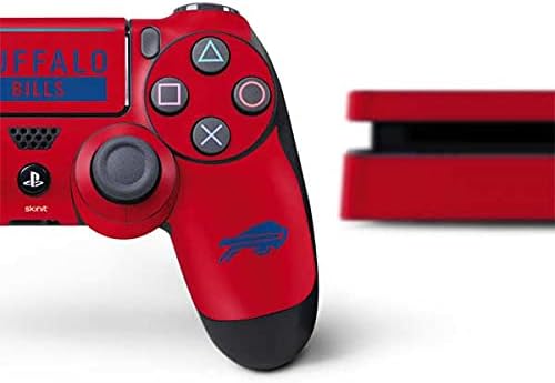 Skinit Decal Gaming Skin Compatible with PS4 Slim Bundle - Officially Licensed NFL Buffalo Bills Red Performance Series Design