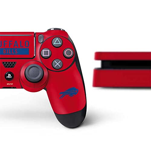Skinit Decal Gaming Skin Compatible with PS4 Slim Bundle - Officially Licensed NFL Buffalo Bills Red Performance Series Design