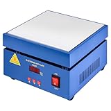 PCB Elektrische Heizplatte, 800W Lötstation Heizstation, LED Mikrocomputer Vorwärmstation, 30-400℃ Einstellbar, Vorheizen Station für Komponentenerwärmung, SMD-Rework, PCB-Entfernung und Löten