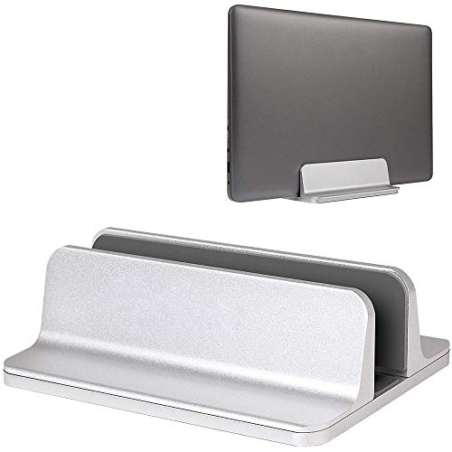 Laptop Stand YiYunTE Soporte Vertical Portátil Laptop Stand Soporte para Ordenador Tablet de Aluminio Ancho Ajustable Ahorro de Espacio...