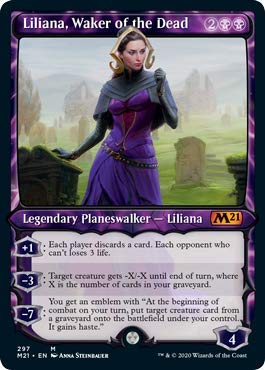 Magic: The Gathering - Liliana, Waker of The Dead - Foil - Showcase - Core Set 2021