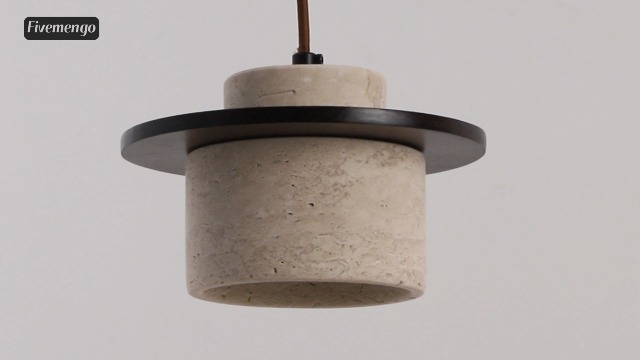 Fivemengo 3 Pack Small Wabi Sabi Pendant Light 5.1in Japandi