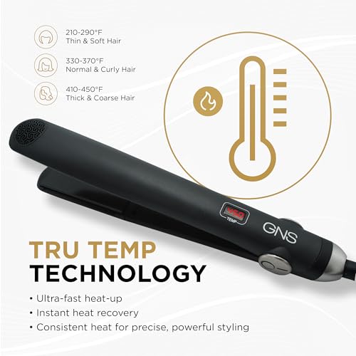 Plancha de Pelo COCCO GNS V3 de 1,25" y Serum para el Cabello, Tecnología Nano GNS Triplex miniatura 4