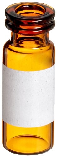 Amber Glass I-D Target Snap-It 11mm Crimp/Snap Vial with Flat Base, 2mL Total Volume (Case of 2000)