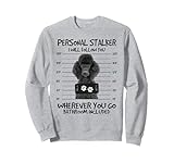 Funny Personal Stalker Black Standard Poodle For Dog Owner Sweatshirt