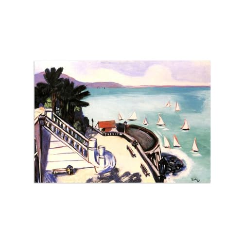 Impression sur toile de tableau célèbre Vue sur terrasse pour déco 40x60cm sans cadre