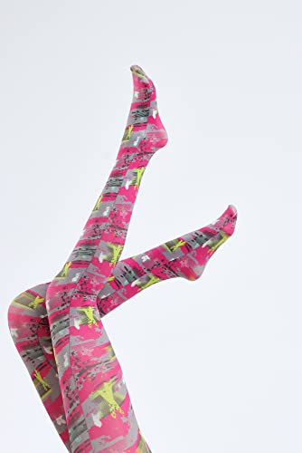 Image of Sahabowi Women's Sheer Tights, Digital Print Designs Stockings