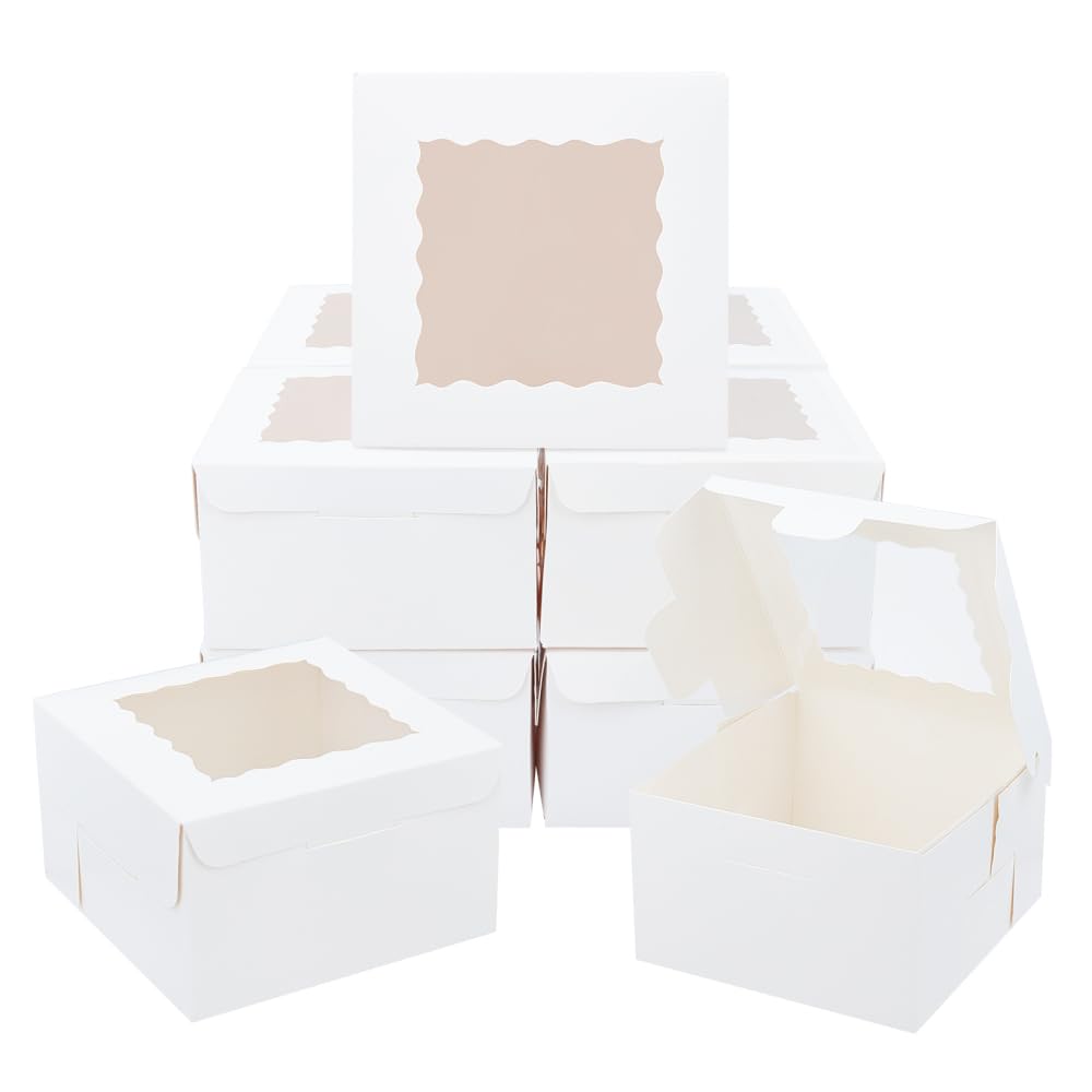 20 Stuks Koekjesdoos met Doorzichtig Venster, 18x11x4cm Wit Kartonnen 20 Stuks Koekjesdoos met Doorzichtig Venster, 18x11x4cm Wit Kartonnen
