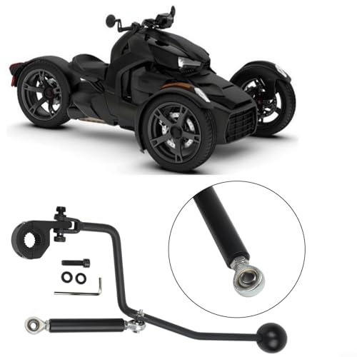 Kit levier de vitesses avant arrière Ryker 600 commande manuelle aluminium fer noir - 6