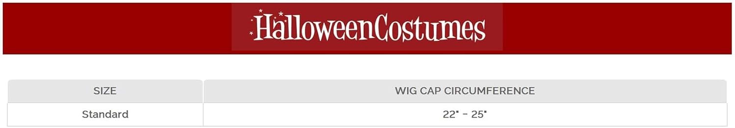 Dodgeball White Goodman Wig and Mustache Costume Kit, Synthetic Hair with Headband, Officially Licensed Standard