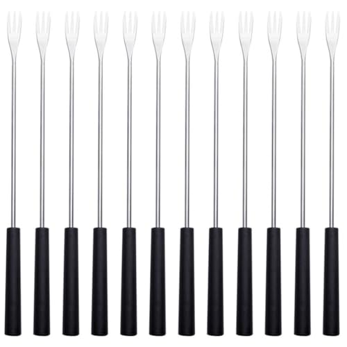12pcs Chocolate Fondue Fork Fruit Forks Chocolate Dipping Forks Exquisite Baking Supplies Cheese Fondue Forks Fondue Dipping Forks Household Fondue Forks Kitchen Tool Cheese Forks