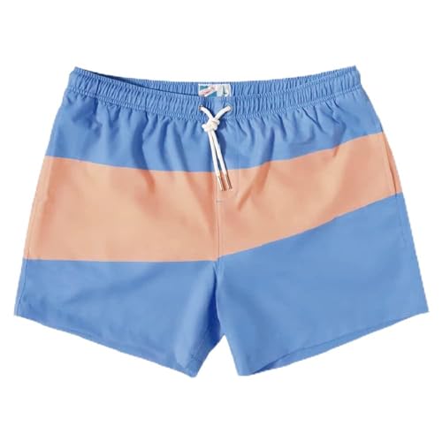 BERMIES Men’s Short Swim Trunks with Soft Mesh Liner - 4” Inseam, Quick-Dry, 4-Way Stretch, UPF 50+, Eco-Friendly Fabric
