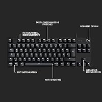 Logitech G G413 TKL SE Mechanische Gaming-Tastatur (Schwarz) – Ansicht 8