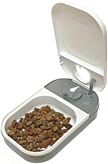 Cat Mate C100 Single Meal Automatic Pet Feeder for Cats and Small Dogs (no ice pack),White