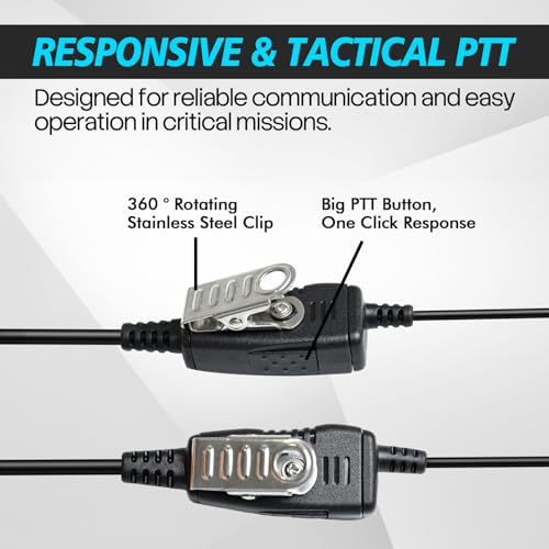 Walkie talkie Kenwood auricular con micro PTT Nexedge NX-300 3