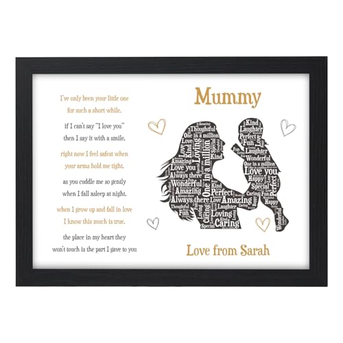Personalised First Mothers Day Gifts From Daughter Son - 1st Mothers Day Gifts For Mummy, Nanny, Grandma - First Mother's Day Gifts New Mum Baby
