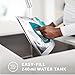Sunbeam Turbo Steam Iron 1400W Quick Heat Stainless Steel Soleplate Shot of Steam Horizontal and Vertical 3 Way Auto Off 240ml Water Tank White Teal