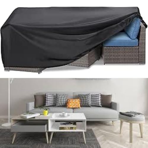 Housse de protection table de jardin rectangulaire bâche imperméable 200x160 - 7
