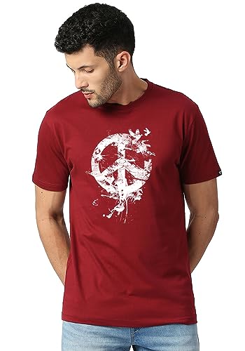 Image of Wear Your Opinion Mens S to 5XL Graphic Printed T-Shirt (Design: Peace Bird)