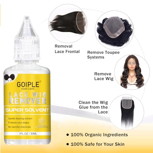 image for Goiple Wig Accessory Essentials Kit Lace Front Wig Glue & Remover, Wig