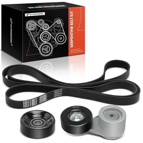 A-Premium Engine Serpentine Belt Drive Kit Compatible with Chevrolet Astro 91-95, G10 G20 G1500 92-95, G30 92-96, GP3500 93-96 & GMC G1500 G2500 92-95, G3500 92-96, Safari 91-95 - OHV 4.3L 5.0L 5.7L by A-Premium - Used condition - US$41.77