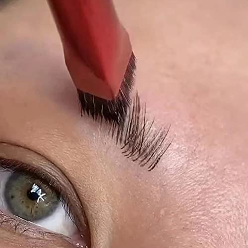 2023 Eyebrow Brush Brow Brushes Wild Eyebrow Brush Professional Three-Dimensional Concealer Makeup Brush Square Stereoscopic Painting For Hairline Eyebrow(1# Set) #TOP1