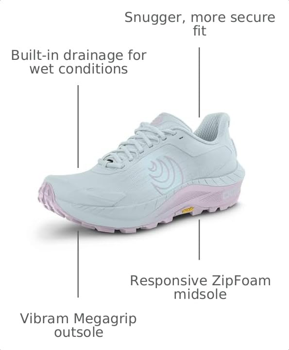 Image of Topo Athletic Women's MTN Racer 4 Lightweight Comfortable 5MM Drop Trail Running Shoes, Athletic Shoes for Trail