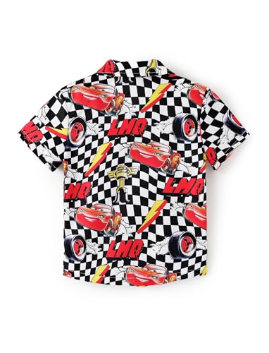 Image of Disney Marvel Spiderman Cars Stitch Star Wars Mickey Boys Hawaii Shirt Button Up Dress Shirts Short Tropical Shirt Kids 2-13Y