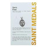 1' Saint and Holy Subject Medal with Prayer Card | Over 25 Different Saints | Durable and Detailed...