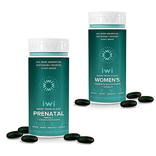 Iwi Prenatal And Women's Vegan Multivitamin Bundle Pack - Omega 3, 6, 7, 9 And Epa + Dha, Essential Vitamins, Minerals, Amino Acids And Antioxidants #TOP27