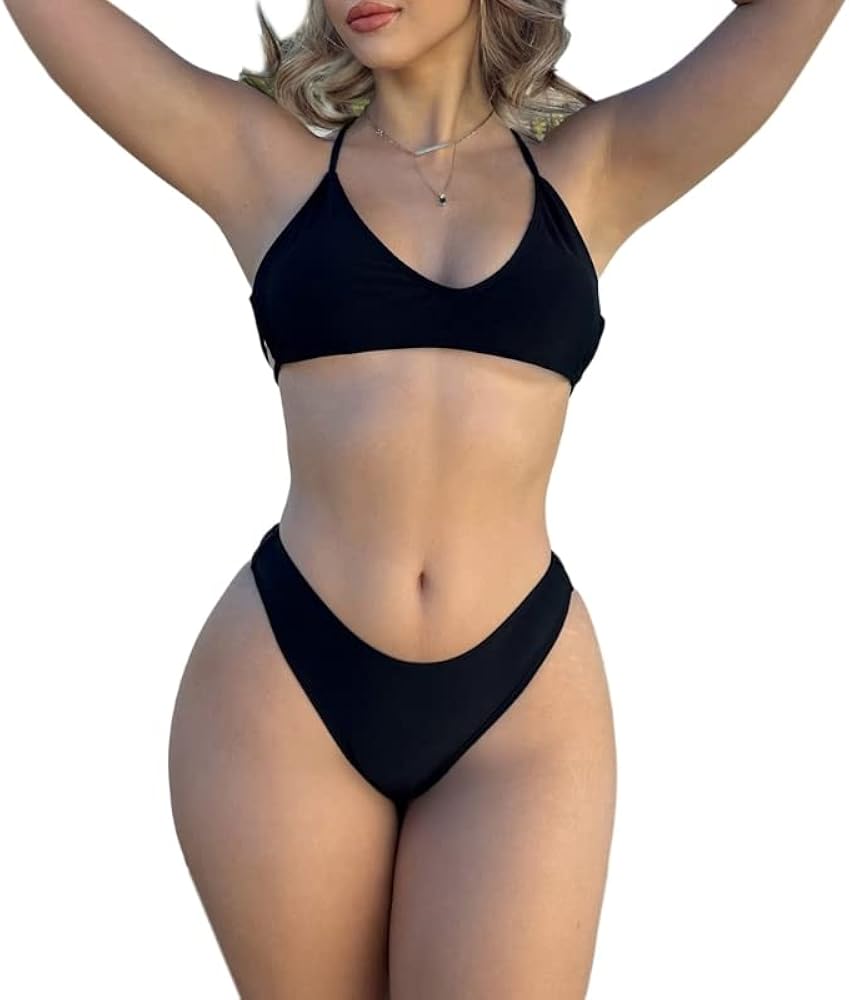 Amazon.co.jp: [atcdfuw] レディース ハイレグ ビキニ セット
