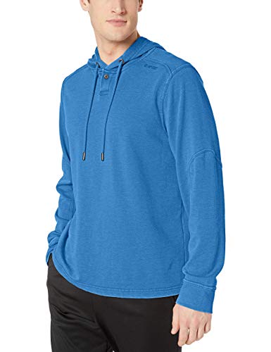 Hi-Tec Men's Men's Gourd Long Sleeve French Terry Hoodie, Strong Blue,XX-Large