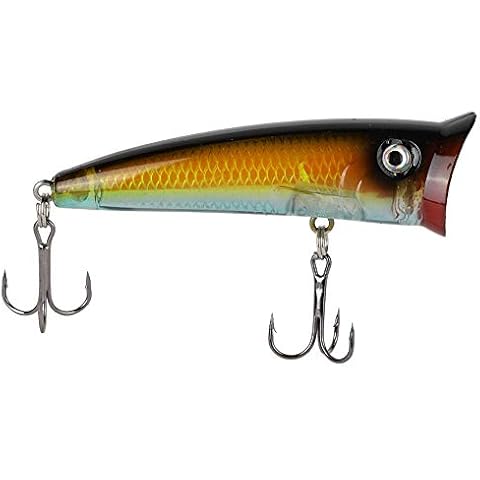 Alomejor Topwater Fishing Lure Whopper Plopper Floating Bait Freshwater Saltwater Lures for Carp Bass Pike Seafishing Cover