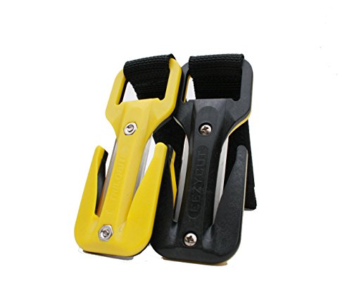Eezycut Yellow/Black (Yellow Jacket) Trilobite Knife w/ Velcro & Pouch (Flexi Pouch)