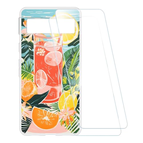 ESACMOT vgP[X + 2KXtB Google Pixel 7A Ƃ̌݊, Ռz\tgJo[ HDNA (T}[^C)