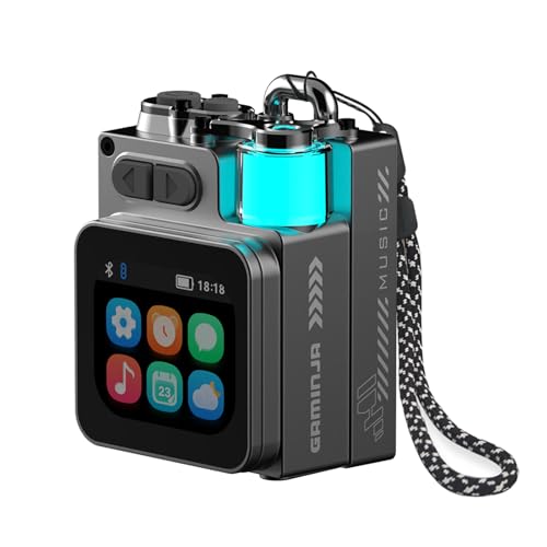 GAMINJA Wireless Bluetooth Speaker Mini, 2-Inch Screen RGB...