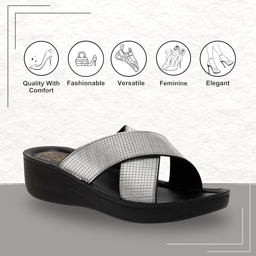 Image of BELLA by Labella Women's Fashion Platform Slip-On Sandal - Comfortable, Lightweight, Slip-Resistant, Breathable - Ideal for Casual and Office Wear