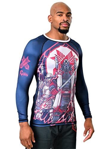 Ronin Imperial Commander Rash Guard for Men –Long-Sleeve MMA Swim BJJ Rash Guard2