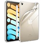 JETech Case for iPad mini (A17 Pro, 2024 Model, 7th Generation) / mini 6 (2021 Model, 6th Generation), Soft TPU Transparent Slim Shockproof Tablet Cover (Clear)