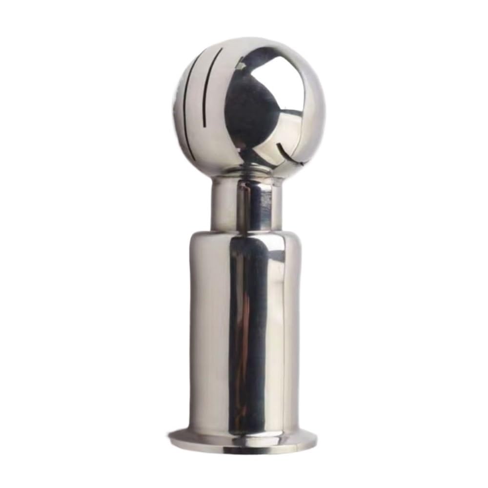 Rotary Cleaning Spray SS304 Tri Clamp Tank Rotating Spray Ball, Ferrule OD 50.5/64/77.5MM 360 Degree Rotary Cleaning 1pc