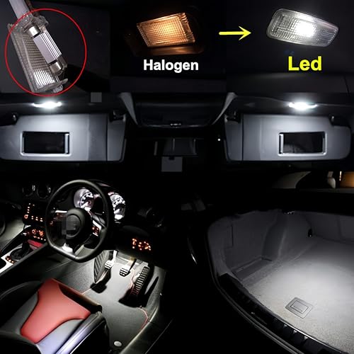 Image of WLJH 578 LED Bulb 211-2 212-2 561 562 41mm 42mm Festoon 8SMD White Canbus Error Free Car Light Interior Dome Map Trunk Cargo Footwell License Plate Lights (Pack of 10) | 211-2 212-2 561 562, 2835 SMD, 400lm, Canbus, Stable Performance, Footwell, License Plate Light, 10-Pack