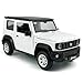 1:24 Scale 2021 Jimny SUV Model Toy Car Metal Diecast Toy Vehicle, Doors Open, Light Sound, Pull Back, Toys for Boys Kids Gifts, Men Collection, Home Office Décor, White
