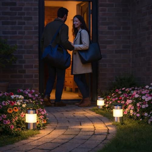 Luces solares para escalones de jardin que evitan tropiezos BEPER P207ILO031 pack de 2 7
