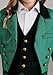 St. Patrick's Day Adult Leprechaun Costume for Men, Costume with Tailcoat Jacket, Vest, Pants, and Hat X-Large