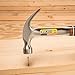 ESTWING Hammer - 12 oz Curved Claw with Smooth Face & Genuine Leather Grip - E12C