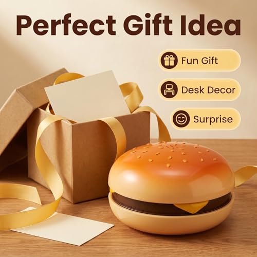 Teléfono de línea fija creativo con diseño hamburguesa miniatura 7