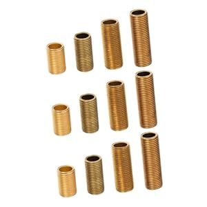 KONTONTY 12-teiliges Messingrohr Lampen Reparatursätze