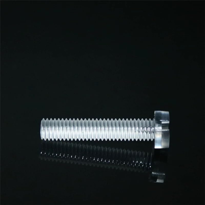 PC Acrylic Plastic Slotted Cheese Head Screws M3 M4 M5 M6 (500,M5 x 8mm)