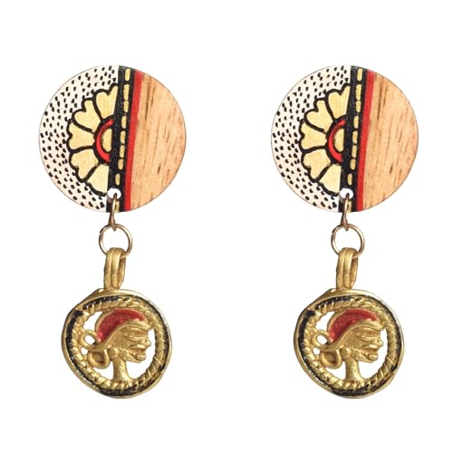 Image of Handcrafted Bohemian & Tribal Earrings for Women - Ethnic Brass, Floral & Festival-Inspired Statement Designs in Drop, Dangle, Hoop & Stud Styles
