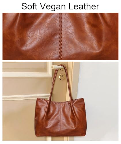 Bolso Tote Grande para Mujer de Cuero Vegano 16L miniatura 6